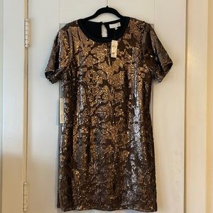 NWT Anthropologie Sequined Shift Dress